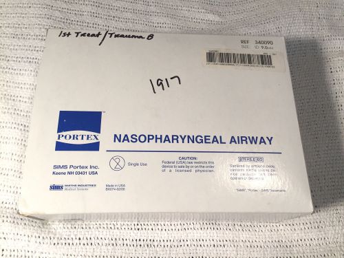 Portex Nasopharyngeal Airway Size 9mm Ref# 340090 BOX of 10