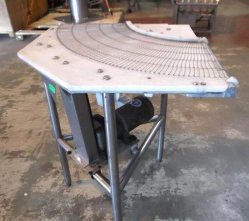 16 Inch x 90 Degree Stainless Steel Wire Belt Conveyor