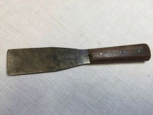 Vintage antique us cutlery tool stiff putty knife paint scraper hardwood handle for sale