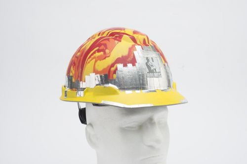 Creative Drawing on 3M H-700 Series Unvented Hard Hats - Design 09