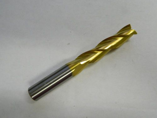 Hertel HCG30460A 1/2&#034; x 1/2&#034; x 2&#034; LOC 3FL ER SQ END CBD TIN END MILL