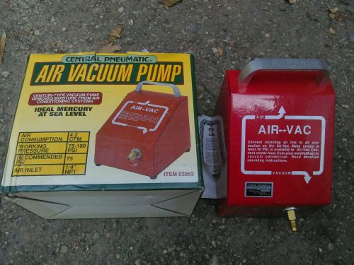 Central pneumatic air vacuum pump for sale
