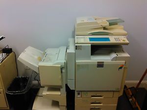 Ricoh Aficio 3235c Color Copier (Non-Working!) with Finisher (Working)