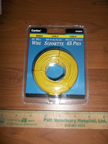 Carlon 65 FT 20 AWG Chime Bell Buzzer Pushbutton Transformer Wire # DH965 YELLOW