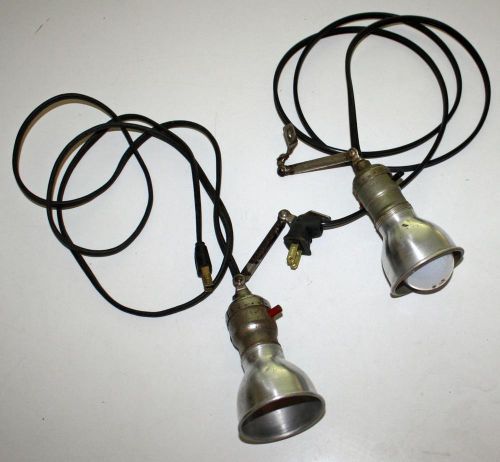 Pair industrial or machinery adjustable accent lights - 15w w/ mounting brackets for sale