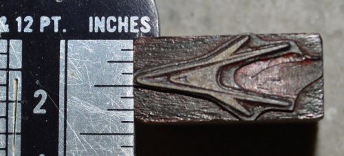 Vintage Letterpress Printer&#039;s Block, Dodge or Chrysler emblem