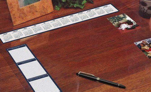 House of doolittle see-thru desk pad organizer  36 x 20 inch extra heavy gauge v for sale