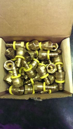 Lot of 50- 287-0612- 3/4&#034;-16 (-8) female jic brass push-on 3/8&#034; hose barb- dixon for sale