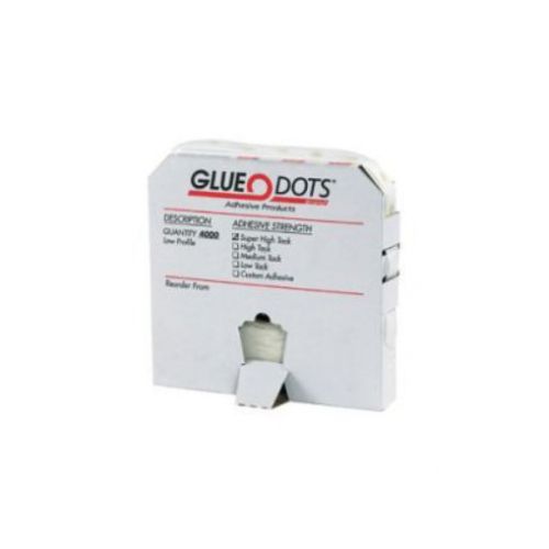 Glue Dot GD106 High Profile High Tack Glue Dot  1/2&#034; Diameter x 1/8&#034; Thick (Case
