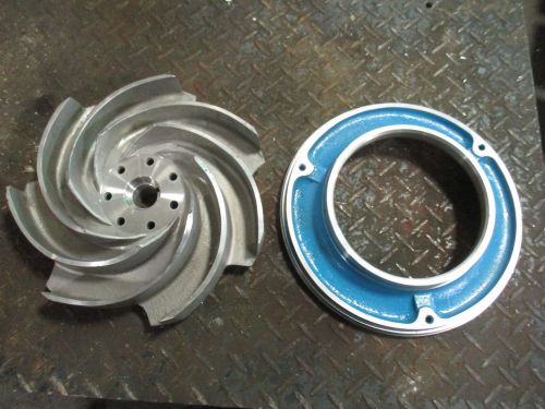 WORTHINGTON D1011 STAINLESS IMPELLER &amp;WARE PLATE #52771219D NO TAG MATL-CN7M NEW
