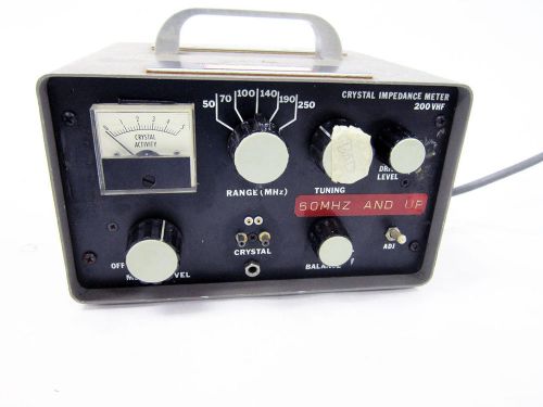 SAUNDERS &amp; ASSOCIATES 200 VHF CRYSTAL IMPEDANCE METER 200VHF