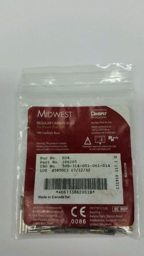 MIDWEST CARBIDE BURS FG 4 100 PCS