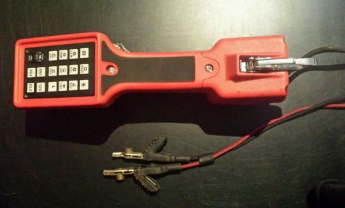 HARRIS DRACON DIVISION TS22-009 TELEPHONE LINEMAN BUTT SET M332-1  = Red