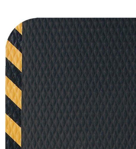 Andersen 424 Nitrile Rubber Hog Heaven Anti-Fatigue Mat with Yellow Striped 5 x
