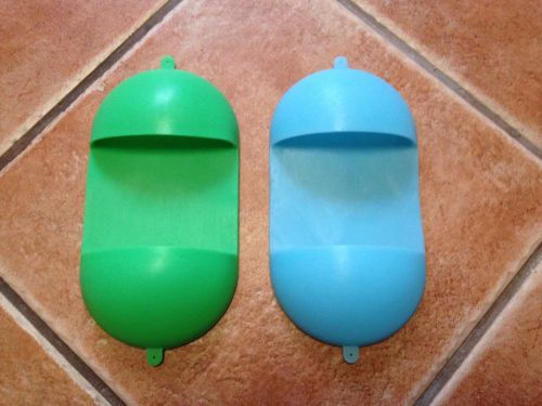 (2) Bel-Art Hot Hand Protectors Green &amp; Blue