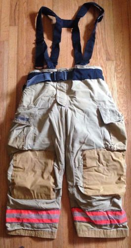 Firefighter turnout/bunker pants w/ belt/susp. - globe g-xtreme - 40 x 28- 2006 for sale