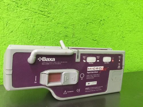 Baxa Microfuse Rapid Rate Infuser Pump Syringe Infusion