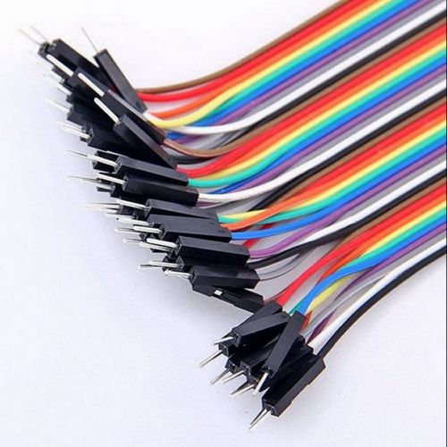 40Pcs Male to Female Solderless Dupont Wire Jumper Cable For Breadboard 20cm