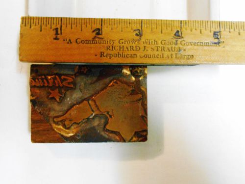 Printers block panther jungle cat leaping name or place script