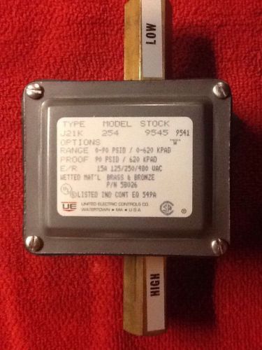 United electric control j21k-254 sensor surge pressure differential switch for sale