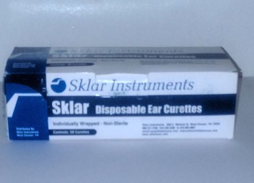 SKLAR DISPOSABLE EAR CURETTES LOOP TIP WHITE BOX OF 50 96-1034