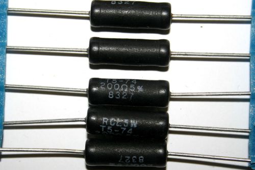 RCL 200ohm 5W, 5% wirewound resistors 20pcs