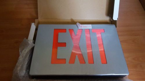 LightGuard  Exit Sign  die cast aluminum look Red