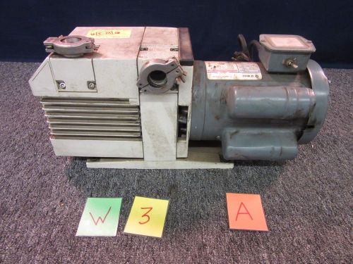 LEYBOLD TRIVAC D16B VACUUM PUMP GE 1HP MOTOR FROZE UP USED A