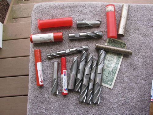 10 USA end &amp; double end mills machinist toolmaker    tools  tool