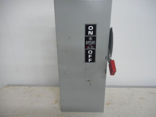 Ge th3363 safety switch 100 amp 600 volt disconnect indoor fusible for sale