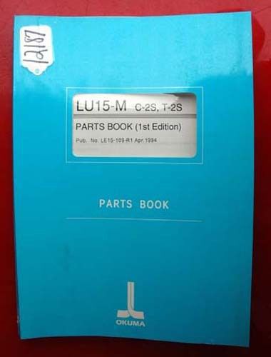 Okuma LU15-M C-2S, T-2S Parts Book: LE15-109-R1 (Inv.12187)