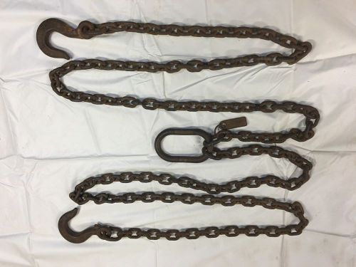 Large 11&#039; 11&#034; reach 1/2&#034;lifting rigging chain kuplex master link &amp; hooks 20800lb for sale