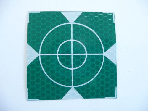 GREEN Reflective Targets/Labels (10 pcs.) - 60mm x 60mm !!!