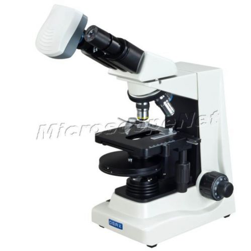 1600X Brightfield&amp;Turret Phase Contrast Siedentopf Microscope+5MP Digital Camera
