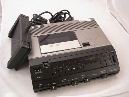 Sanyo CRT 9010 Cassette Tape Recorder Dictation Lecture Note Taking Tested