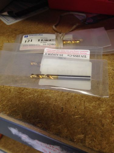 .1719 11/64 hsco tin stub drill for sale