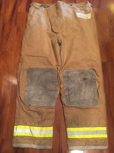 Firefighter pbi gold bunker/turnout gear globe pants 44w x 34l halloween costume for sale