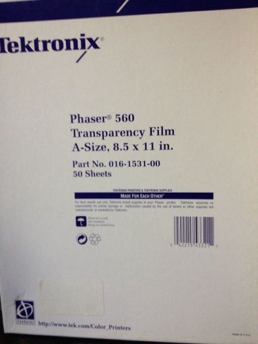 Phaser 500 Transparency Film A  8 1/2 &#034; x 11&#034; for Tektronix Printer NIB
