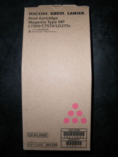 Genuine Ricoh Savin Lanier Print Cartridge MAGENTA MP C7500/C7570/LD275C 841290