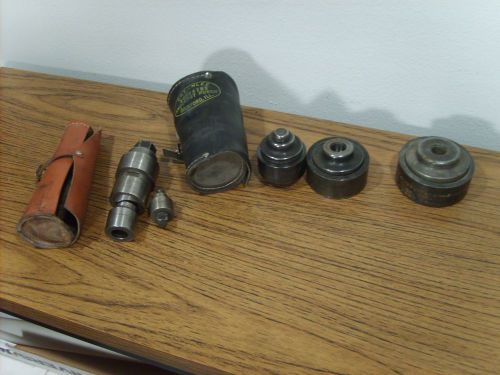 Vintage greenlee round conduit knock out punch set 1/2&#034; thru 2-1/2&#034; 7-punches for sale