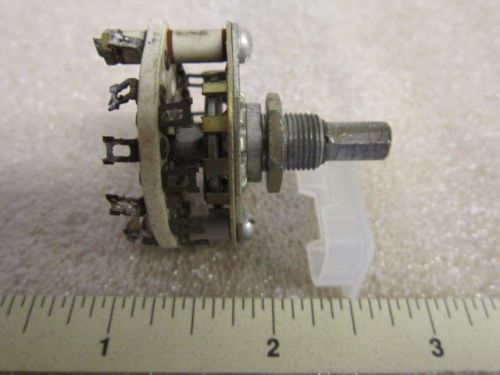 PA300, used 5P3T Rotary Switch, 3 position, 1/4 inch shaft, 3/8&#034; mount bushing