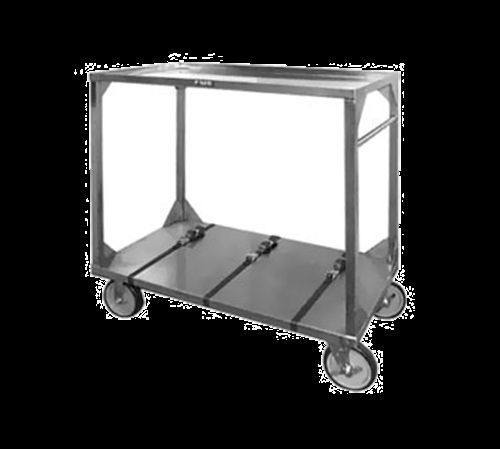 F.W.E. ITT-72-104 Institutional Tray Transport Cart capacity (3) straps to...