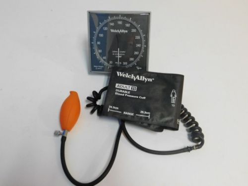 Welch allyn wall aneroid sphygmomanometer cuff included for sale