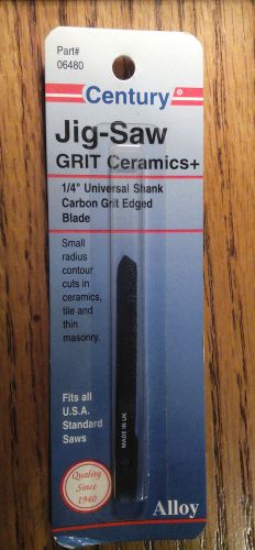 Century 6480 Jigsaw Blade Universal Shank Carbon Grit-Ceramics, cast iron, mason