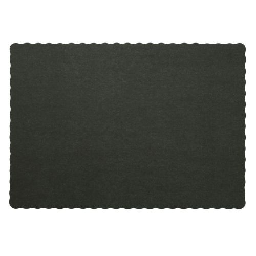 Royal Black 9.25&#034; x 13.25&#034; Disposable Placemats, Package of 1,000, SPM914BK