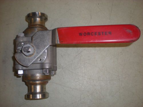 Worcester 1-3/8&#034; ID Stainless Steel Sanitary Ball Valve - 1 2 1466RTSW R2