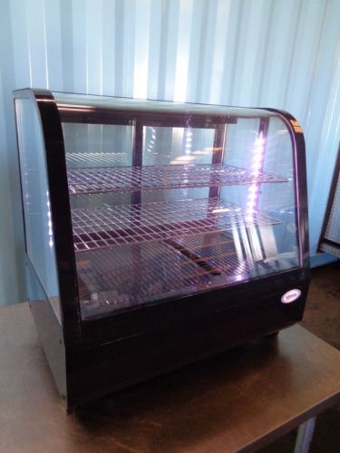 Omcan 27&#034; countertop curved front refrigereated display case. for sale