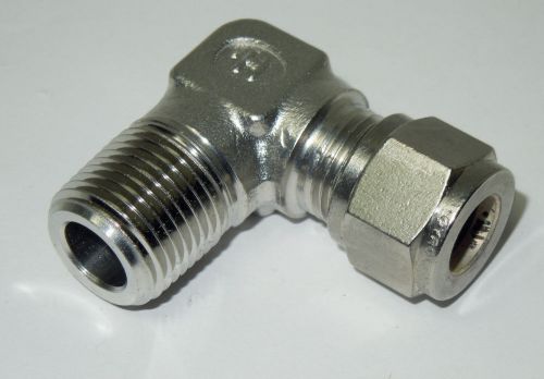 Gyrolok 6lm6 316 male elbow 3/8 x 3/8 316 ss instrument fitting &lt;h6lm6 for sale