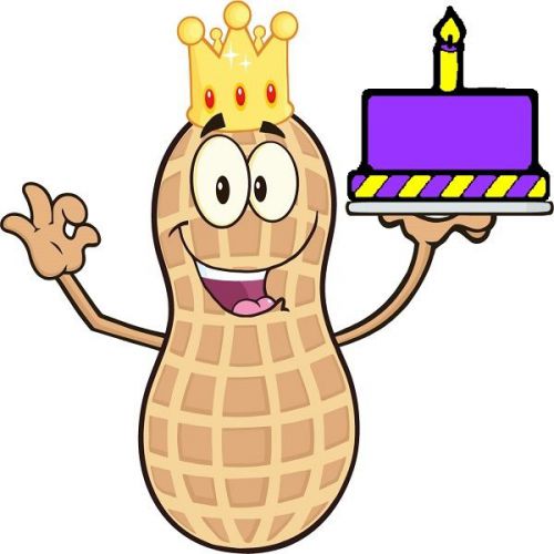 30 Custom Birthday King Peanut Personalized Address Labels