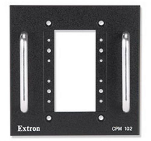 New extron cpm102 two-gang maap mounting frame with cable guards, white for sale